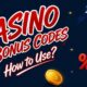 utilizing casino bonus codes